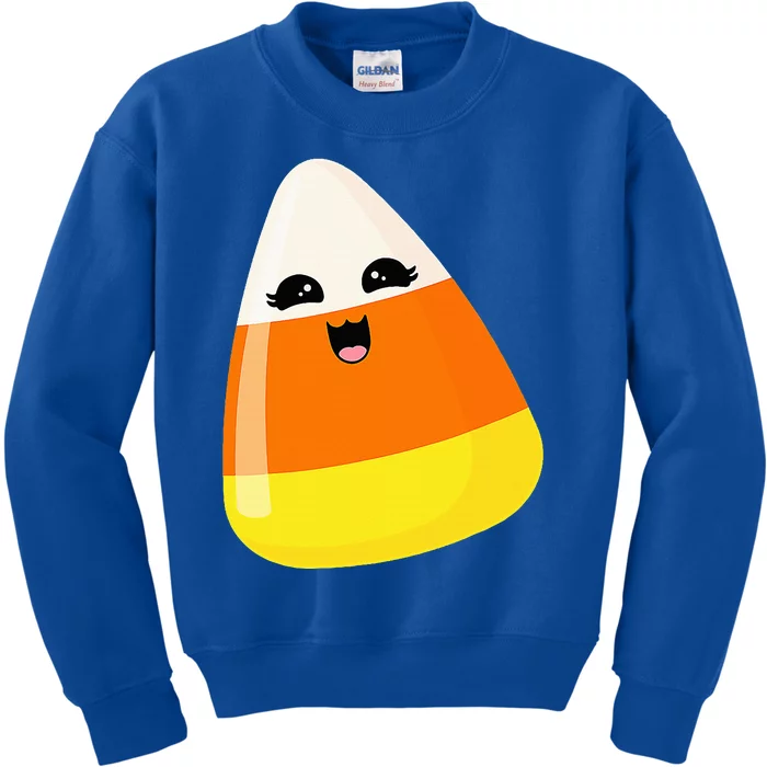 Cute Halloween Candy Corn Costume Kawaii Groovy Kids Sweatshirt