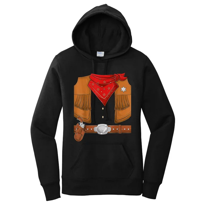 Cowboy Halloween Costume  Wo Kid Cowboy sherif Women's Pullover Hoodie