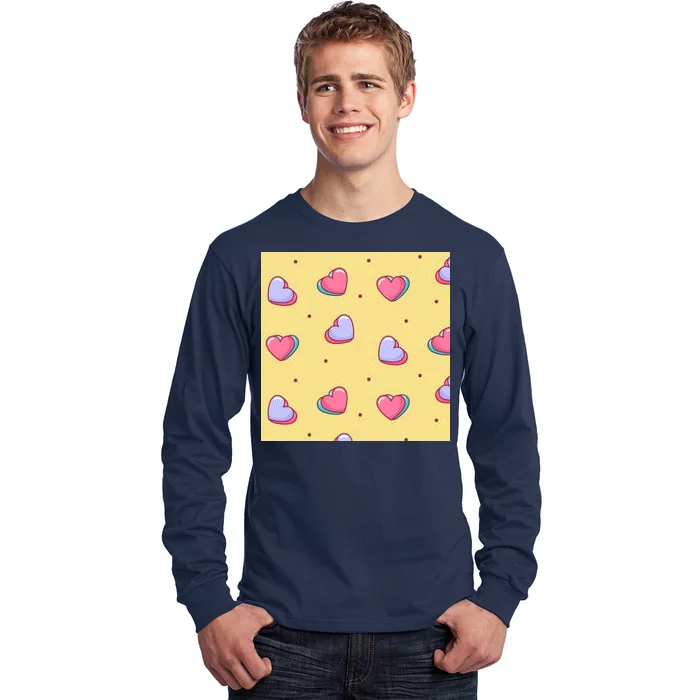 Candy Hearts Cute Valentine's Day Long Sleeve Shirt