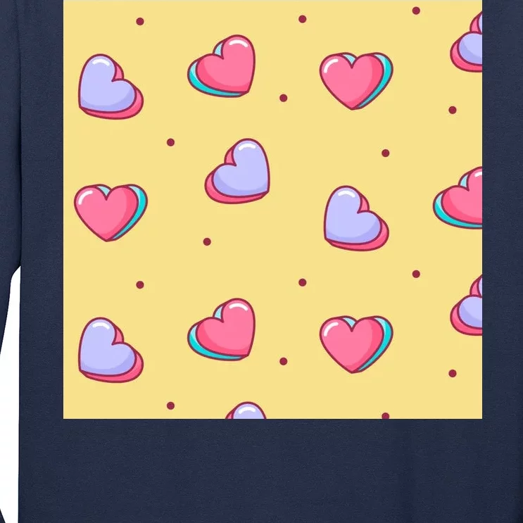 Candy Hearts Cute Valentine's Day Long Sleeve Shirt