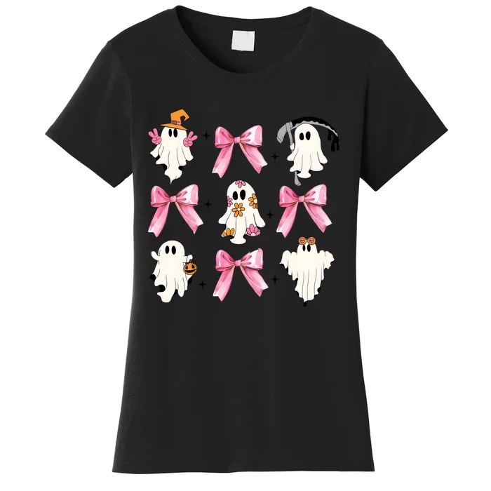 Coquette Halloween Cute Ghost Women's T-Shirt