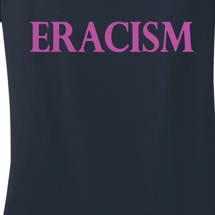 Classy Human / Civil Rights ERACISM Women's V-Neck T-Shirt