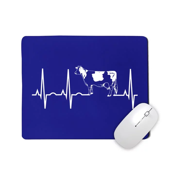 Cow Heartbeagift Cute Gift I Love Dairy Cows Gift For Farmers Mousepad