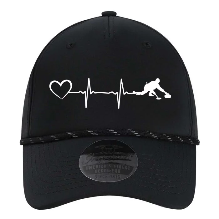 Curling Heartbeat Curling Ekg Heartline Curler Ice Curling Gift Performance The Dyno Cap