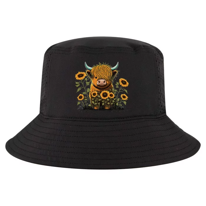 Cute Highland Cattle Cow Funny Highland Cow Cool Comfort Performance Bucket Hat