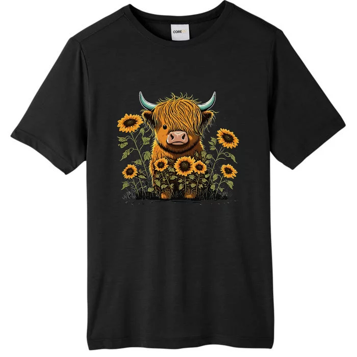 Cute Highland Cattle Cow Funny Highland Cow ChromaSoft Performance T-Shirt