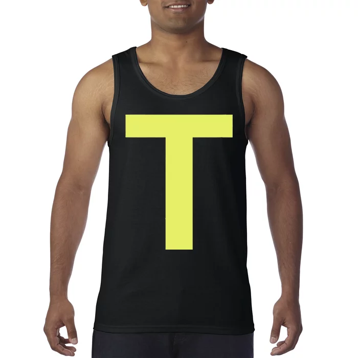 Chipmunk Halloween Carnival Group Costume Letter Tank Top