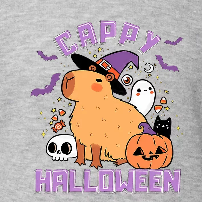 Cappy Halloween Cute Capybara Halloween Toddler Sweatshirt