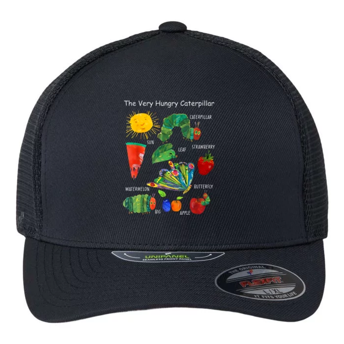 Cute Hungry Caterpillar Teacher Kindergarten Back To School Flexfit Unipanel Trucker Cap