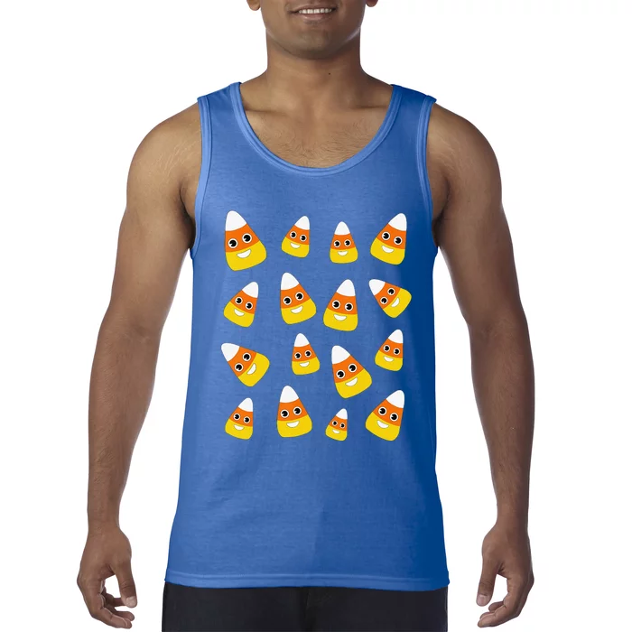 Cute Halloween Candy Corn Costume Candies Tank Top