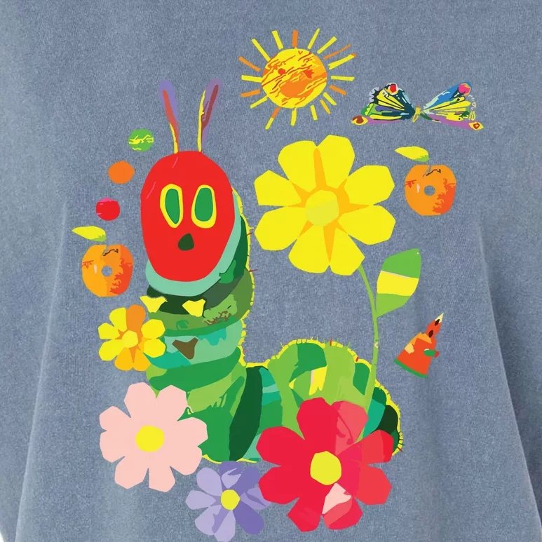 Cute Hungry Caterpillar Transformation Back To School Book Garment-Dyed Women's Muscle Tee