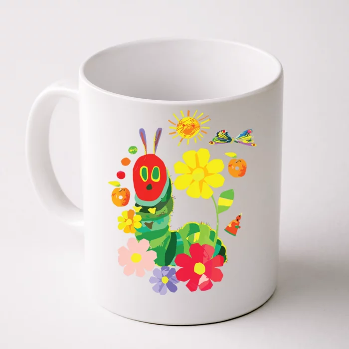 Cute Hungry Caterpillar Transformation Back To School Book Front & Back Coffee Mug