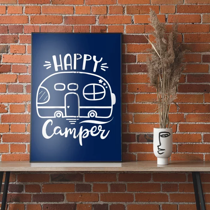 Cute Happy Camper graphics for wo or  Zip Hoodie Poster