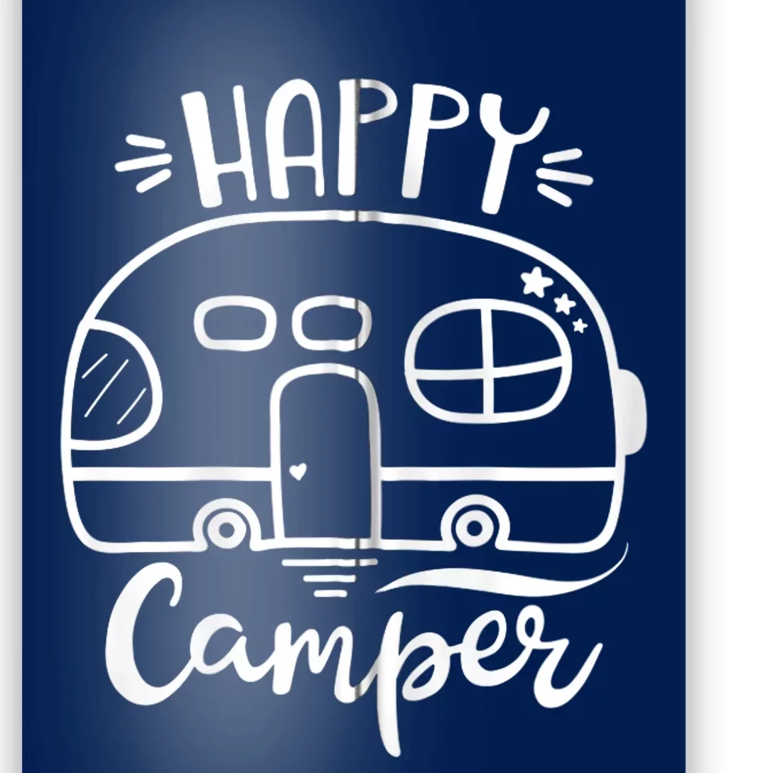 Cute Happy Camper graphics for wo or  Zip Hoodie Poster