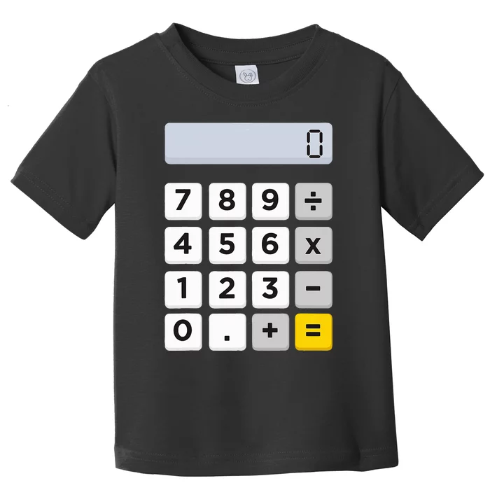 Calculator Halloween Costume Pretend IM A Calculator Toddler T-Shirt