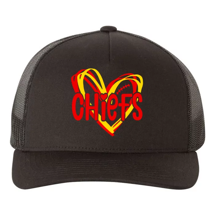 Chiefs Heart Yupoong Adult 5-Panel Trucker Hat