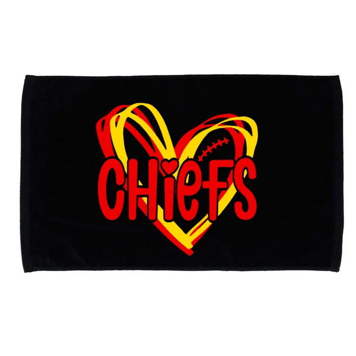 Chiefs Heart Microfiber Hand Towel