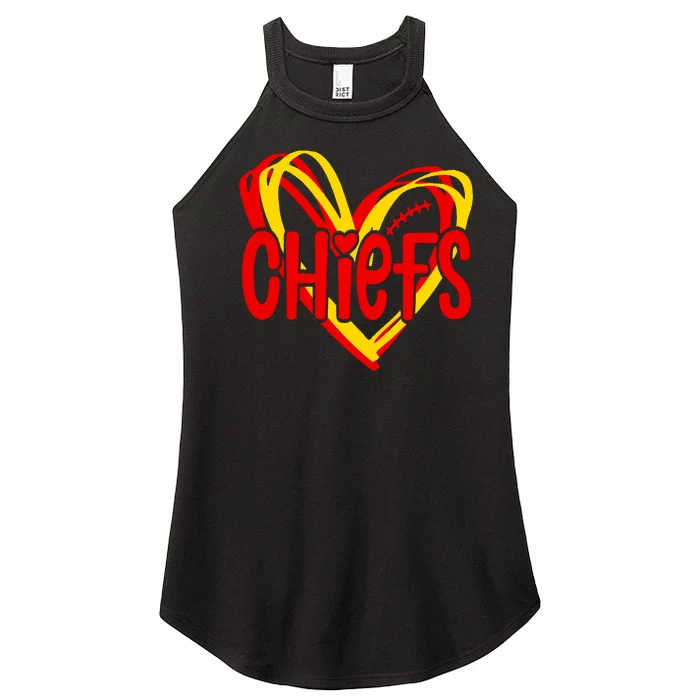 Chiefs Heart Women’s Perfect Tri Rocker Tank