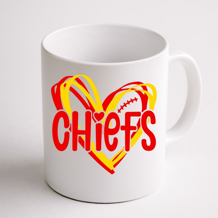 Chiefs Heart Front & Back Coffee Mug