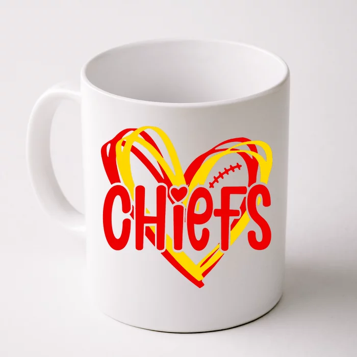 Chiefs Heart Front & Back Coffee Mug