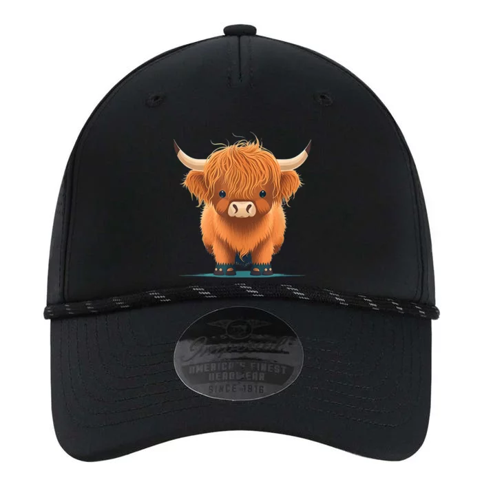 Cute Highland Cattle Cow Funny Highland Cow Performance The Dyno Cap