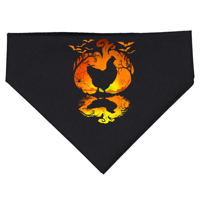 Chicken Halloween Costume Pumpkin Chicken Lovers Fall Season USA-Made Doggie Bandana