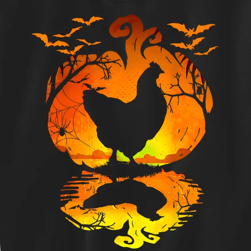 Chicken Halloween Costume Pumpkin Chicken Lovers Fall Season Kids Sweatshirt