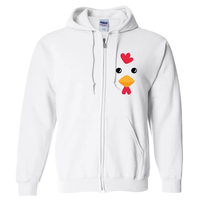 Chicken Halloween Costume Full Zip Hoodie