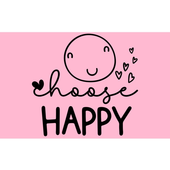 Choose Happy Cute Smile Face Bumper Sticker