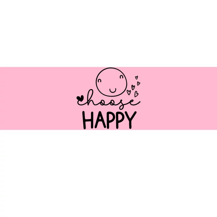 Choose Happy Cute Smile Face Bumper Sticker