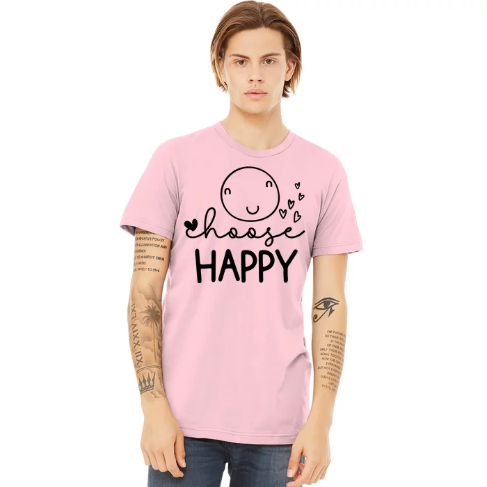 Choose Happy Cute Smile Face Premium T-Shirt