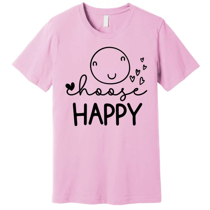 Choose Happy Cute Smile Face Premium T-Shirt