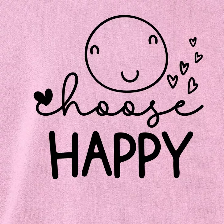 Choose Happy Cute Smile Face Toddler Hoodie