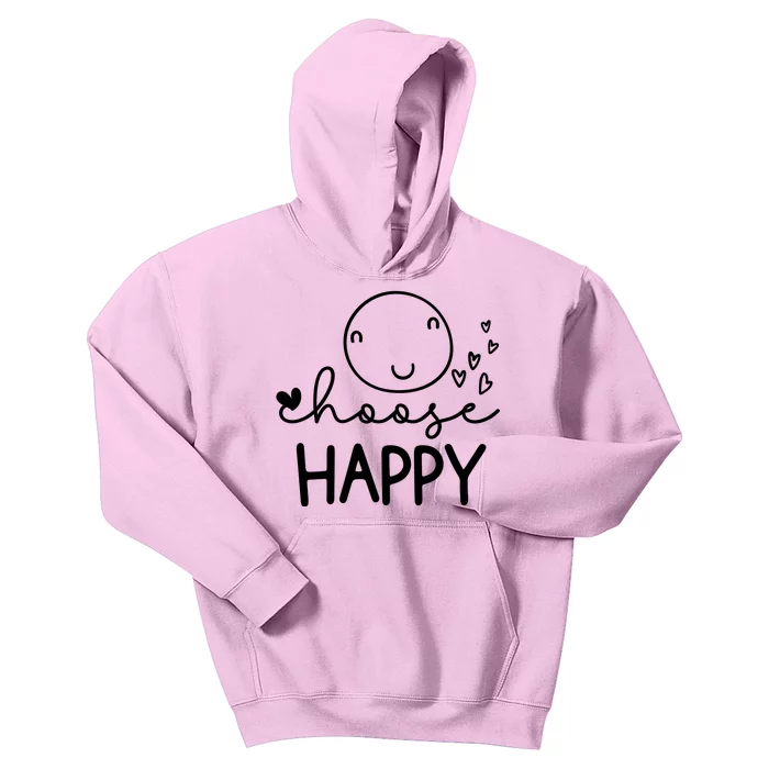 Choose Happy Cute Smile Face Kids Hoodie