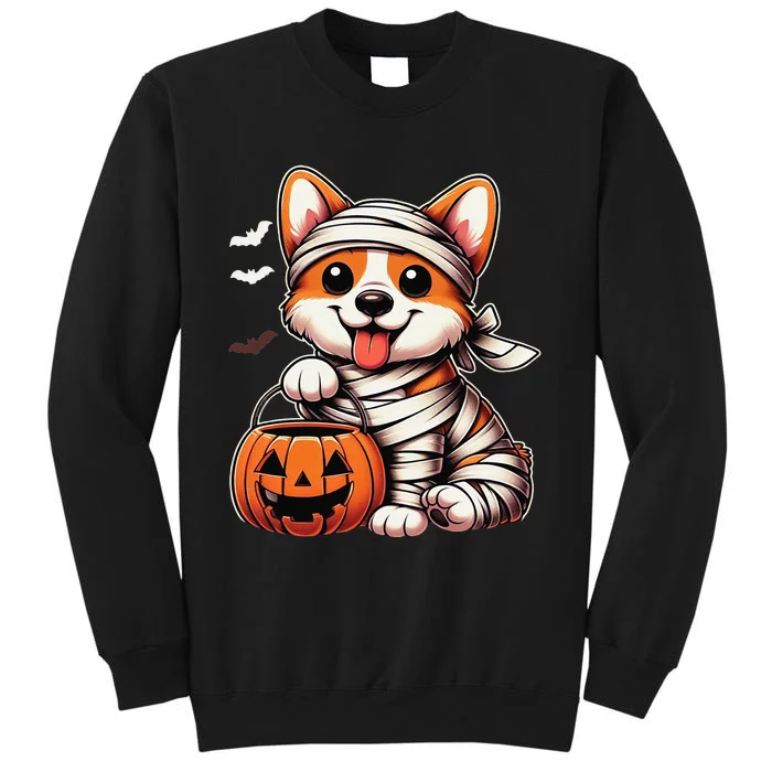 Cute Halloween Costume Welsh Corgi Mummy Dog Lover Sweatshirt