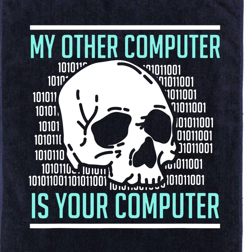 Cyber Hacker Computer Security Expert Cybersecurity Platinum Collection Golf Towel