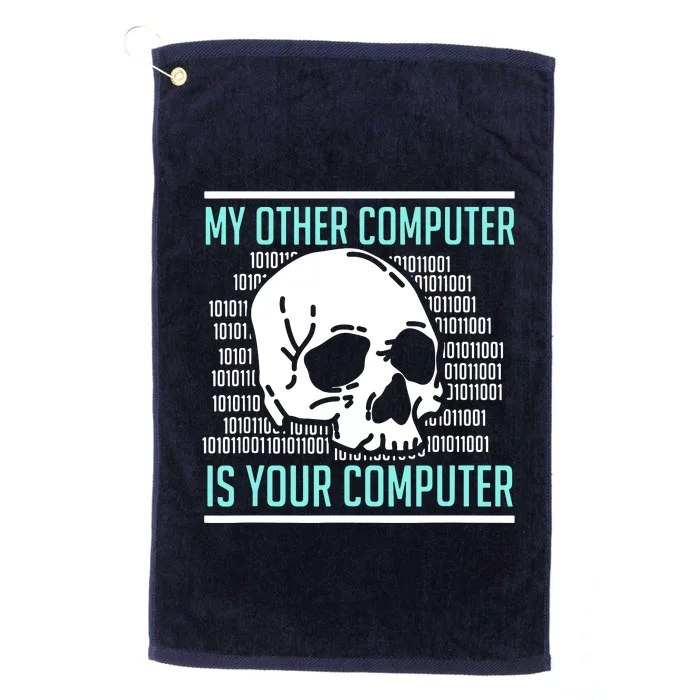 Cyber Hacker Computer Security Expert Cybersecurity Platinum Collection Golf Towel