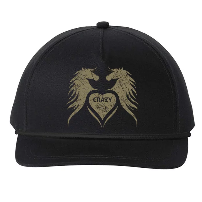 Crazy Horse Snapback Five-Panel Rope Hat