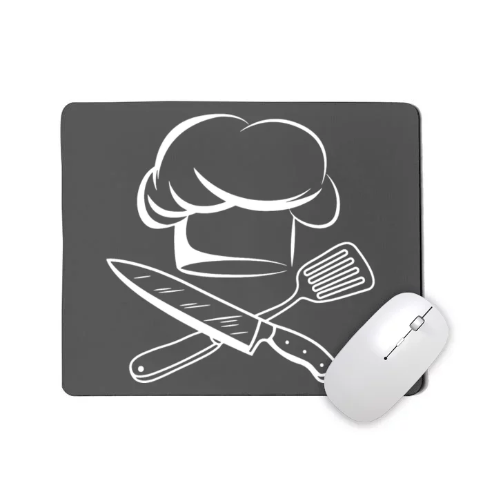 Chef Hat Culinary Sous Chef Cuisine Kitchen Chief Cook Tools Mousepad