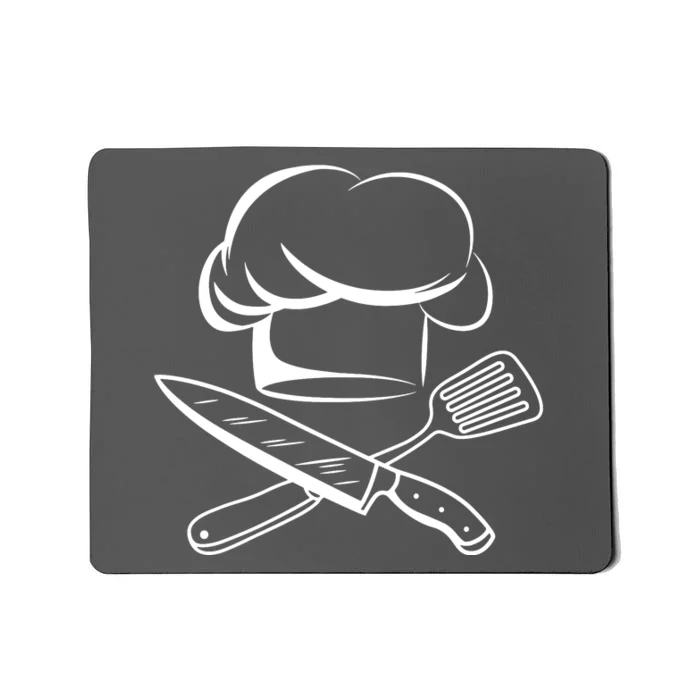 Chef Hat Culinary Sous Chef Cuisine Kitchen Chief Cook Tools Mousepad