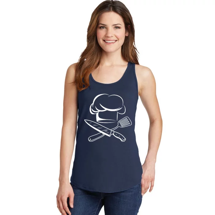 Chef Hat Culinary Sous Chef Cuisine Kitchen Chief Cook Tools Ladies Essential Tank