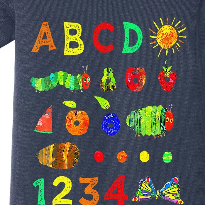 Cute Hungry Caterpillar Transformation Back To School Baby Bodysuit