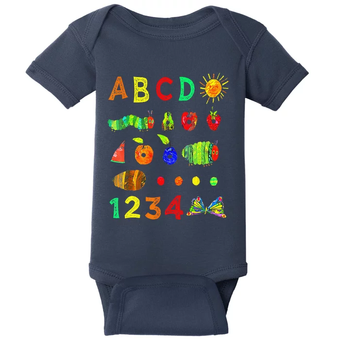 Cute Hungry Caterpillar Transformation Back To School Baby Bodysuit