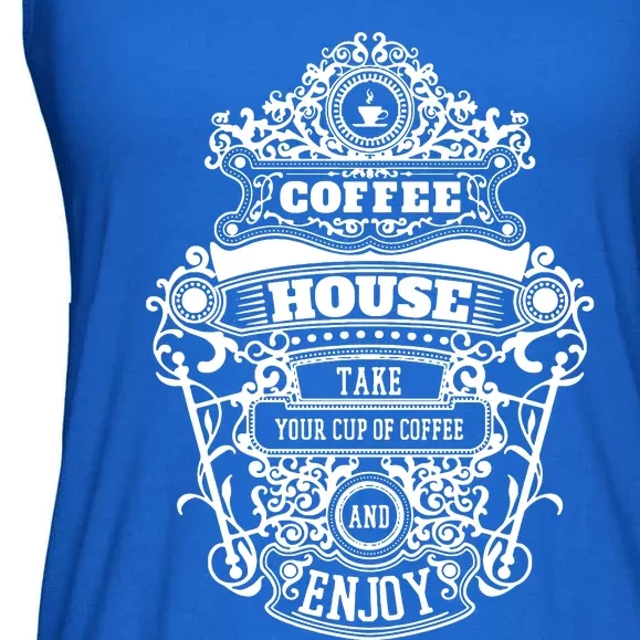 Coffee House Ladies Essential Flowy Tank