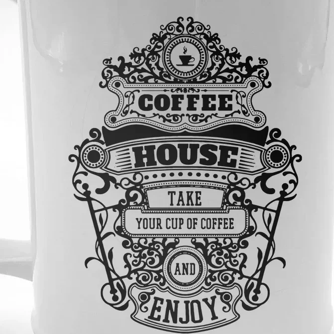 Coffee House Front & Back Beer Stein