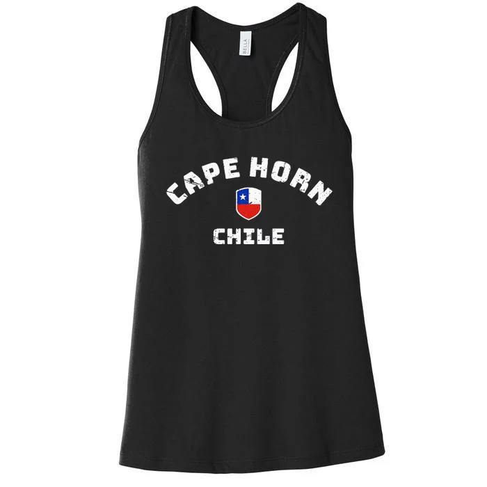 Cape Horn Chile Chilean Flag Women's Racerback Tank