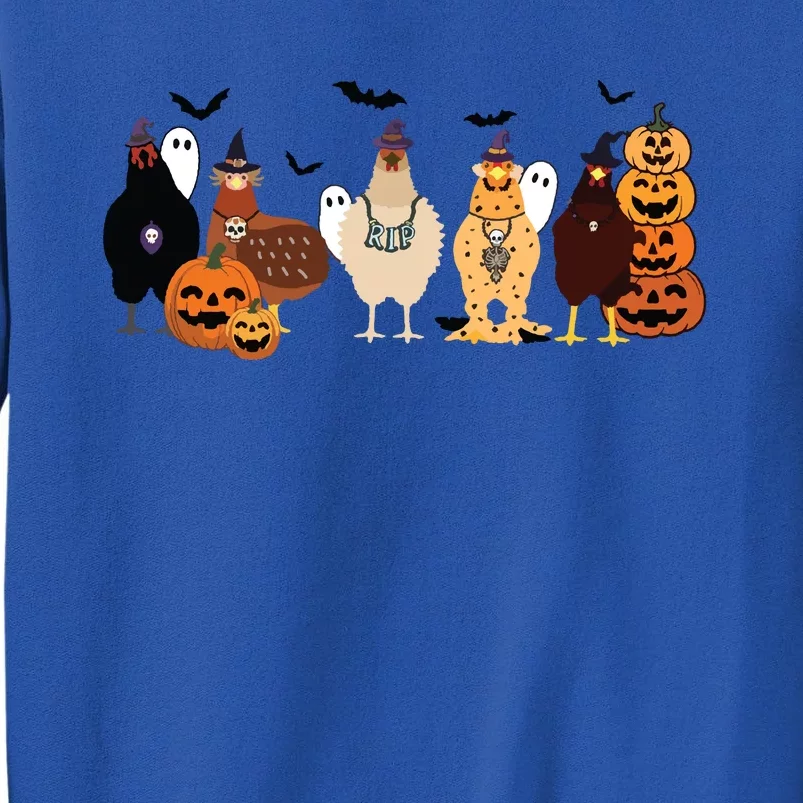 Cute Halloween Chicken Chicken Lover Halloween Gift Farmer Halloween Tall Sweatshirt