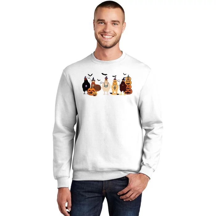 Cute Halloween Chicken Chicken Lover Halloween Gift Farmer Halloween Sweatshirt