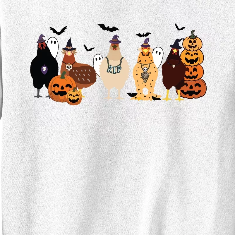 Cute Halloween Chicken Chicken Lover Halloween Gift Farmer Halloween Sweatshirt