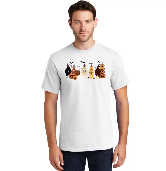 Cute Halloween Chicken Chicken Lover Halloween Gift Farmer Halloween Tall T-Shirt